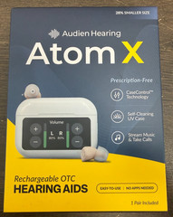 Audien Hearing Atom X Rechargeable OTC Hearing Aids… FREE S&H!