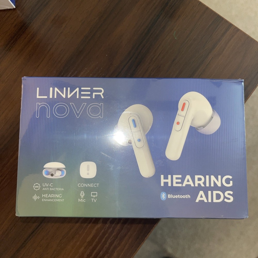 LINNER Nova Hearing Aids Amplifier Bluetooth Rechargeable **Brand NEW**