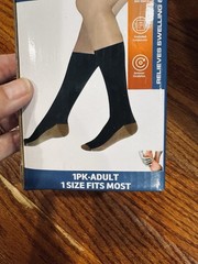 Lot Of (4) Pair Copper Care Compression Socks Soothes Aches & Pains