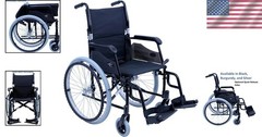 Durable 24 lbs Karman Lightweight Wheelchair with Safety Features Included