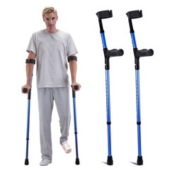 VEVOR Forearm Crutches for Adults, 11-Level Height Adjustable Walking Crutches w