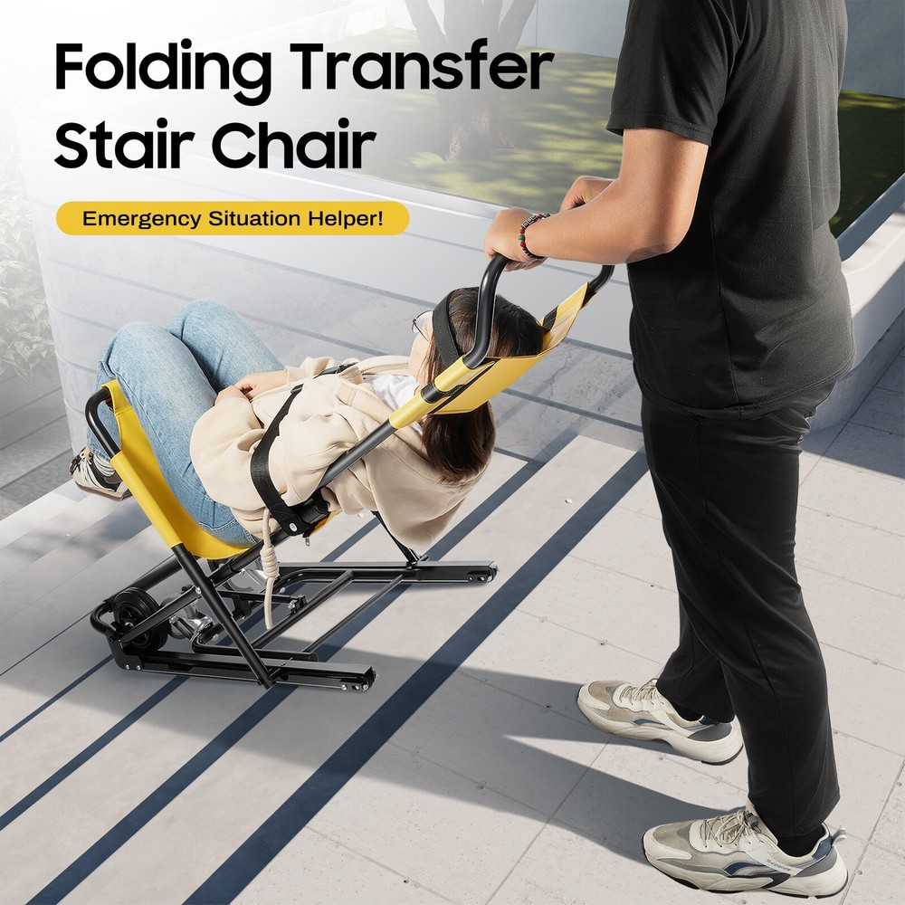 Portable Foldable Stair Lift Chair Elevator Stair Lifting Climbing Wheelchair