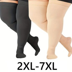 1-Pair Women‘ & Men‘ Over-the-Knee Thigh-High Compression Stockings