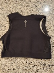 Delfin Compression Shirt Black XXL Front Zip Machine Washable Nylon Polyester