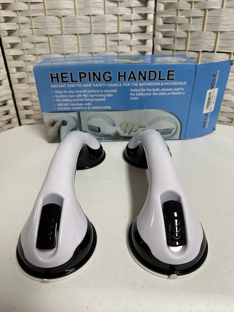 Helping Handle, for Safety in the Bathroom & Household (2 Units) – New Open Box