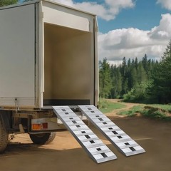 2Pcs 60″x12″ Aluminum 6000 LBS Truck Car Auto Trailer Ramps Hook End Knife New