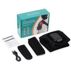 Cordless Shoulder Massager Pain Relief with 3 Vibration Modes, 3 Heating Levels
