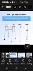 4PC Heavy Duty Crutch/Walker/Chair 1″ Replacement Tips