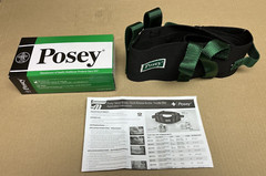 NEW ! Posey Transfer Belt Quick Release Buckle 55″ Green & Black Item # 6537Q