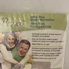 Priva Waterproof Mattress Sheet Protector kids Adult 34×52 in white quilted NEW!
