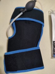 Cryo Pneumatic Knee Deluxe and reparel knee/leg sleeve 2 items.