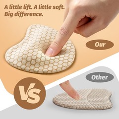 Metatarsal Pads for Women, Silica Gel Ball of Foot Cushions, Beige, 4 Count, Ant