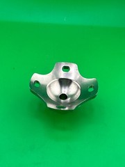 Prosthetic component adapter part. Lamination male pyramid