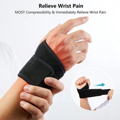 Left Right Wrist Brace Support Wrap Sprain Carpal Tunnel Arthritis Bandage Strap