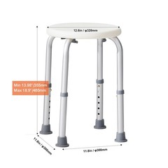 Uimoso Adjustable Height Shower Chair for Bathroom Support, 300lb Capacity
