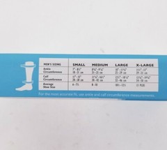 Dr Comfort Shape to Fit Compression Dress Socks Mens MEDIUM 10-15 mmHg WHITE