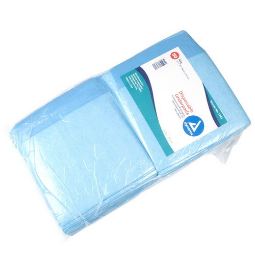 Dynarex Wood Pulp/Paper Disposable Underpad White/Blue 36″ L x 23″ W | 150/Case