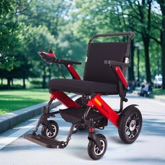 Blue Foldable Electric Wheelchair for Adult, 35Miles Travel Distance, 700W Motor