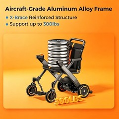 18 Miles Rang Foldable Electric Wheelchair Intelligent All Terrain Rollator 400W