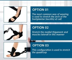 Foot and Calf Stretcher Strap For Plantar Fasciitis, Yoga, and Fitness