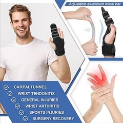 Finger Splint: Support the Middle, Index, little or Ring Finger S-M (Left Hand)