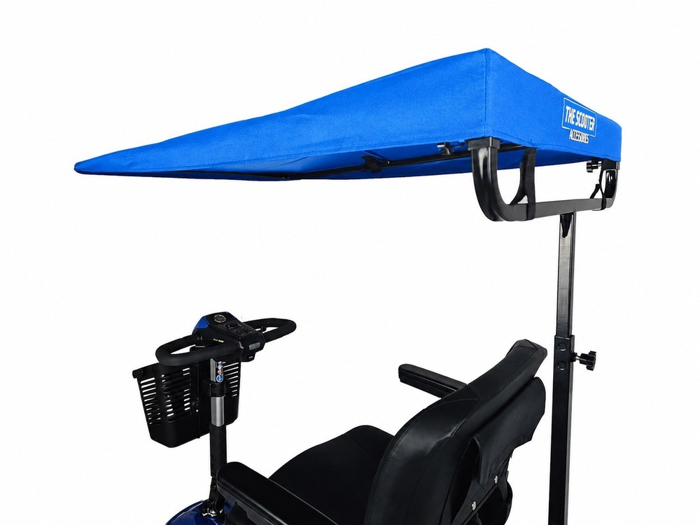 Mobility Scooter Sunshade Canopy – OPEN BOX – Blue Color