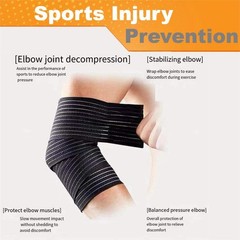 Eitonbu Adjustable Elastic Knee Wrap Compression Brace Support XXX-Large