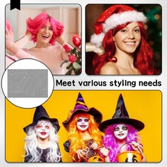 Luinabio 10 Pcs Black Hair Net 12 x 18 Inch Stretch Weaving Nets Hair Accesso…