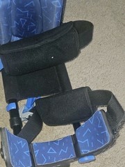 iWALK Hands-Free Crutch Adjustable Height Lightweight Adult Black/Blue