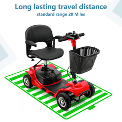4 Wheel Mobility Scooter Electric Power Mobile Wheelchair W/ Basket for Seniors