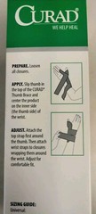 CURAD THUMB BRACE NEW RIGHT AND LEFT HAND
