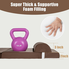 HOMBYS 5-In-1 Recliner Seat Cushion for Elderly+Lumbar Support Pillow + Leg Pad,