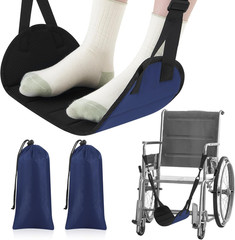 2 Pcs Wheelchair Leg Rest Footrest Hammock Adjustable Footrest Hanging Foot