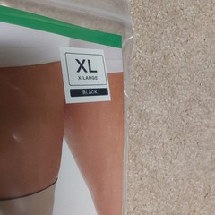 L & R Ready Wrap Knee Adjustable Compression Wrap BLACK Size XL New in Packet