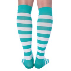 Doc Miller Open Toe Socks Leg Compression 15-20mmHg Recovery Varicose Veins TEAL