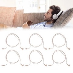 10items 3 Pin Hearing Aid Receiver Cable Portable Wear Resistant PVC Hearing