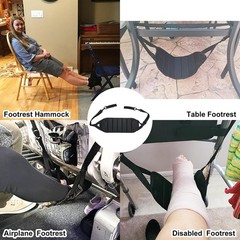 Wheelchair Footrest Hammock, Adjustable Hanging Foot Sling for Foot Rest