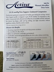 Activa Soft Fit Microfiber Women Dress Compression Socks 20-30 mmhg Tan Large