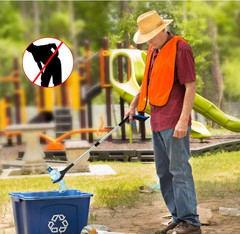 Conjunto de 6 pinzas recogedoras de alta resistencia de 32″, diseñadas para faci