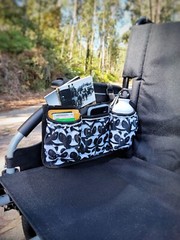 Wheelchair bag with wheelchair cup holder, Waterproof walke + pill box as a gift