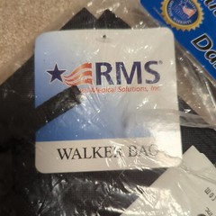 RMS (Royal Medical Solutions) Walker Bag Black New. Solutions For Daily Living