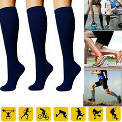 3 Pack Bamboo Compression Socks 20mmHg Moisture Wicking Support Stockings