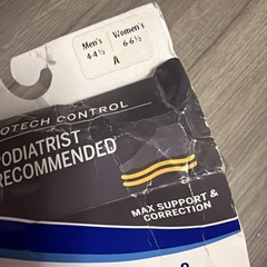 Powerstep ProTech Control Pro Full Orthotic Insoles Size A (M 4-4.5 / W 6-6.5)