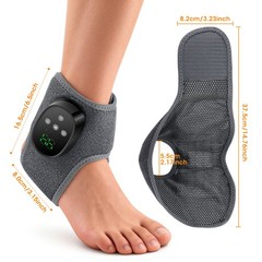 Electric 4 Modes Heated & 4 Vibration Foot Ankle Massager Pain Relief 1800mAh