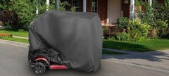 600D Waterproof Scooter Cover Black Power Assisted Mobility Scooter Cover 48 in