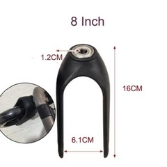 Wheelchair Front Fork Accessories Black for Wheelchairs Solid Wheels Elder