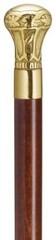 NEW! Men’s Exquisite Brass Regal Knob Handle on Walnut Wood Shaft Walking Cane