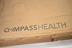 Compass Health Rollator Wheels Burgundy Finish 6″ 300lb Capacity RLS6BG