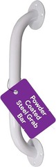 18″ White Grab Bar for Bathtubs & Showers – Powder Coated Steel