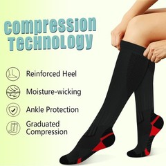 Sooverki Copper Compression Socks 8 Pack 15-20mmHg Knee High Athletic